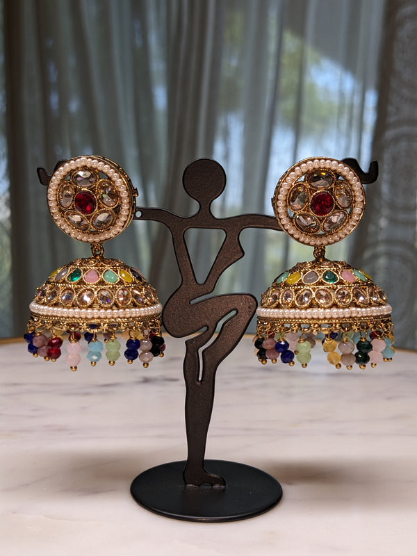 Meenakari small Jhumkas