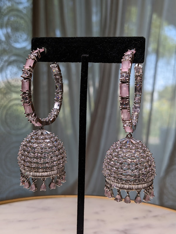 Stylish hoop jhumkas